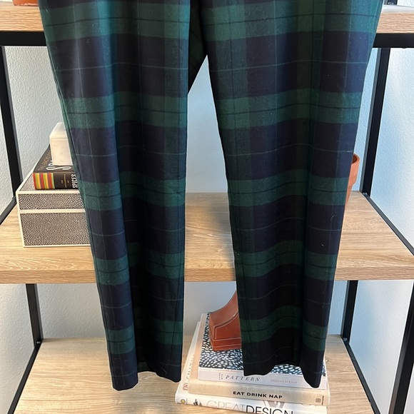Talbots Plaid Wool Blend High Rise Pocket Dress Pant Trouser, 14P - Picture 3 of 9